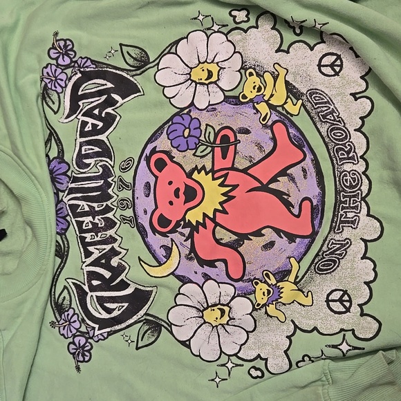 GRATEFUL DEAD Mint Green Sweatshirt DIVIDED colab - Picture 4 of 8